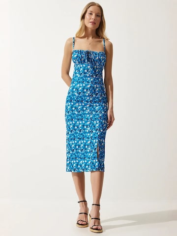 Happiness İstanbul Summer dress in Blue: front