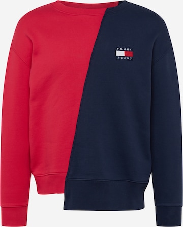 Tommy Jeans Sweatshirt in Blauw: voorkant