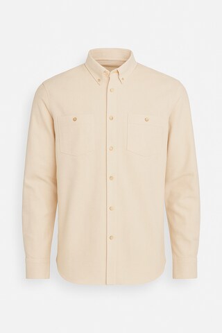 Ombre Regular fit Overhemd in Beige: voorkant