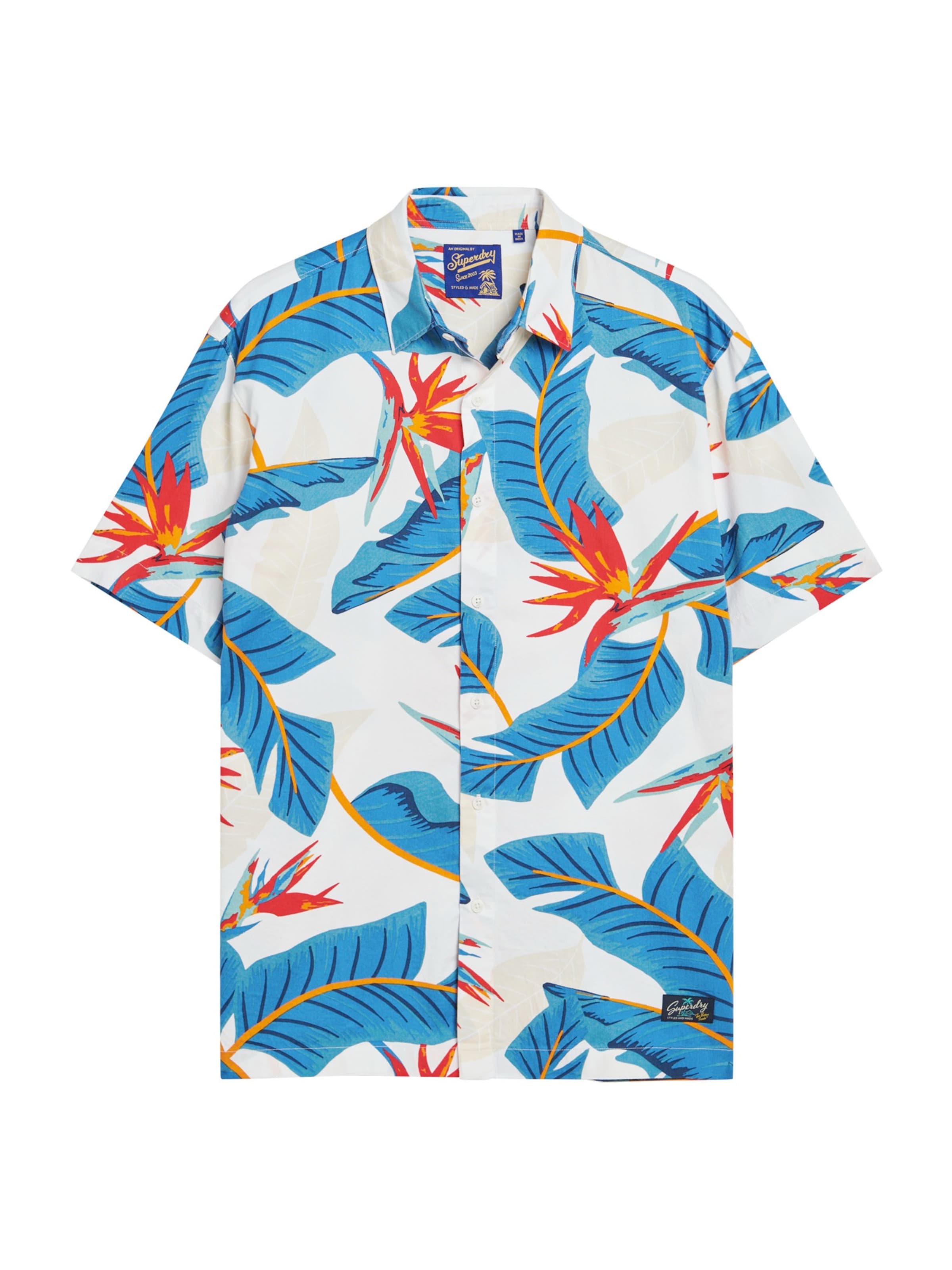Camicia 'Hawaiian Resort' di Superdry & Co in bianco: frontale