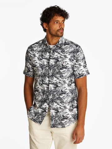 Coupe regular Chemise TOMMY HILFIGER en bleu : devant