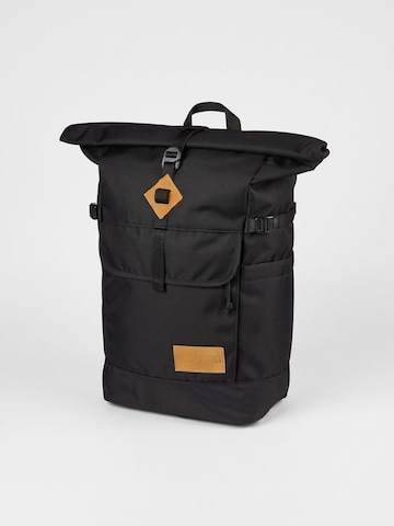 JANSPORT Rugzak 'Hatchet Rolltop Black -- Unisex Black Backpack' in Zwart