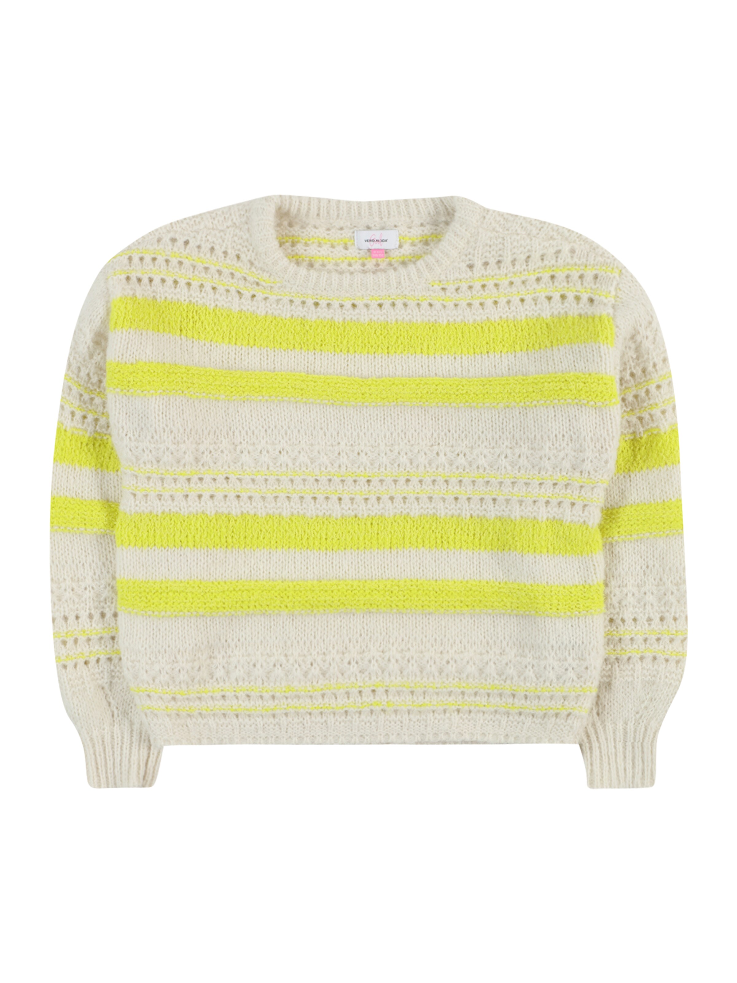 Vero Moda Girl Pullover 'Vmcascia' in Beige: Vorderseite