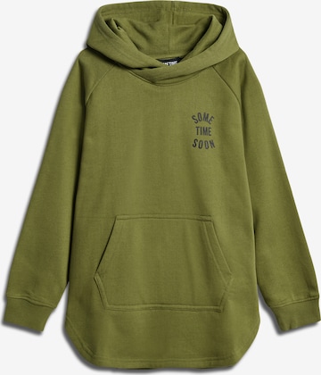 SOMETIME SOON Sweatshirt in Groen: voorkant