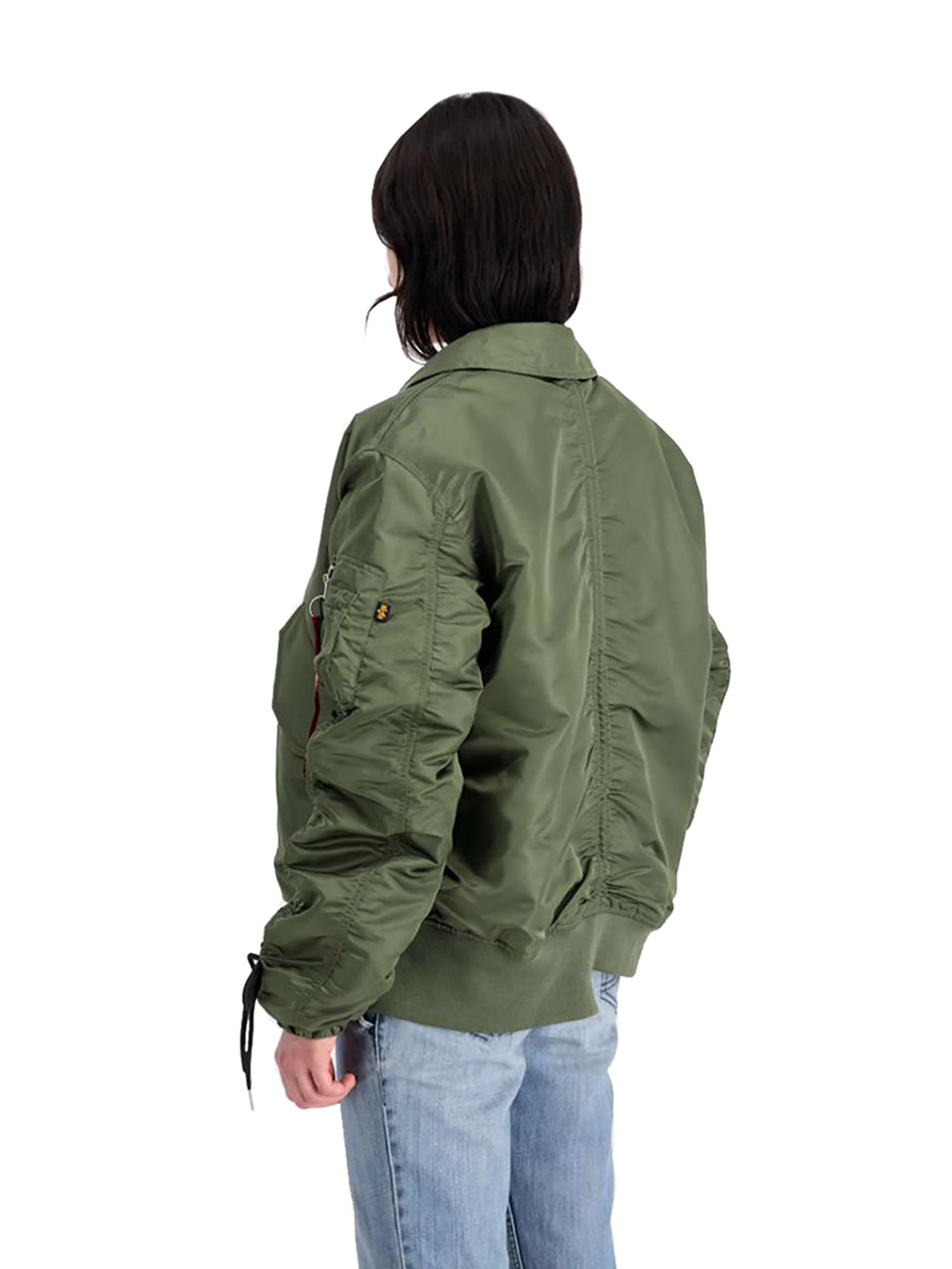 ALPHA INDUSTRIES Between-Season Jacket 'CWU MA-1' in Green