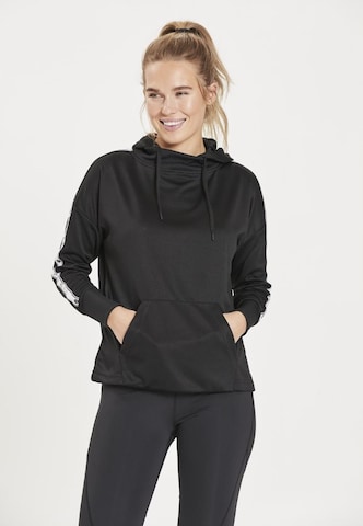 Athlecia Athletic Sweatshirt 'Sella W' in Black: front