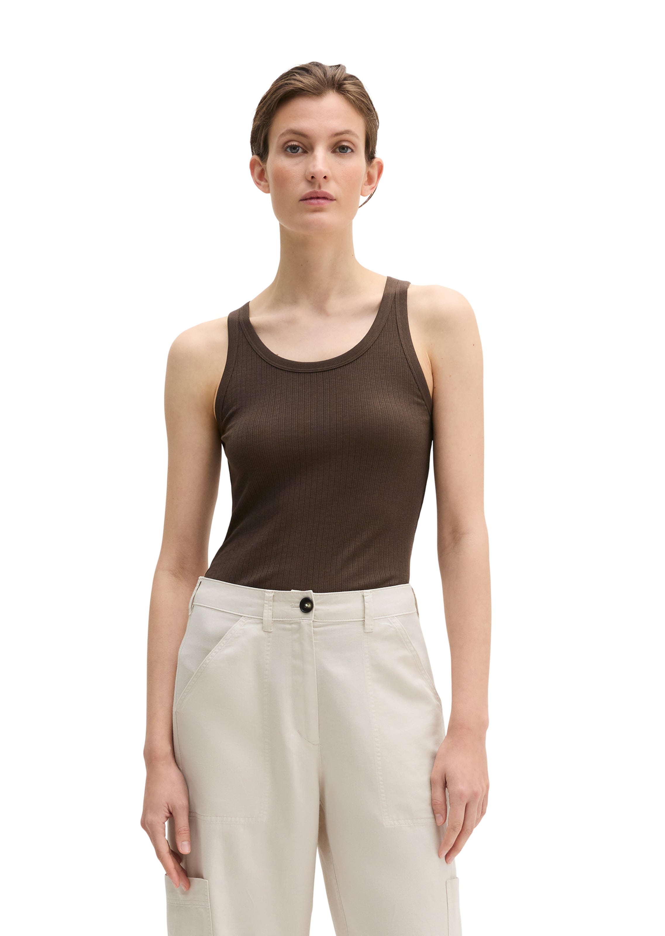Marc O'Polo Top in Brown: front