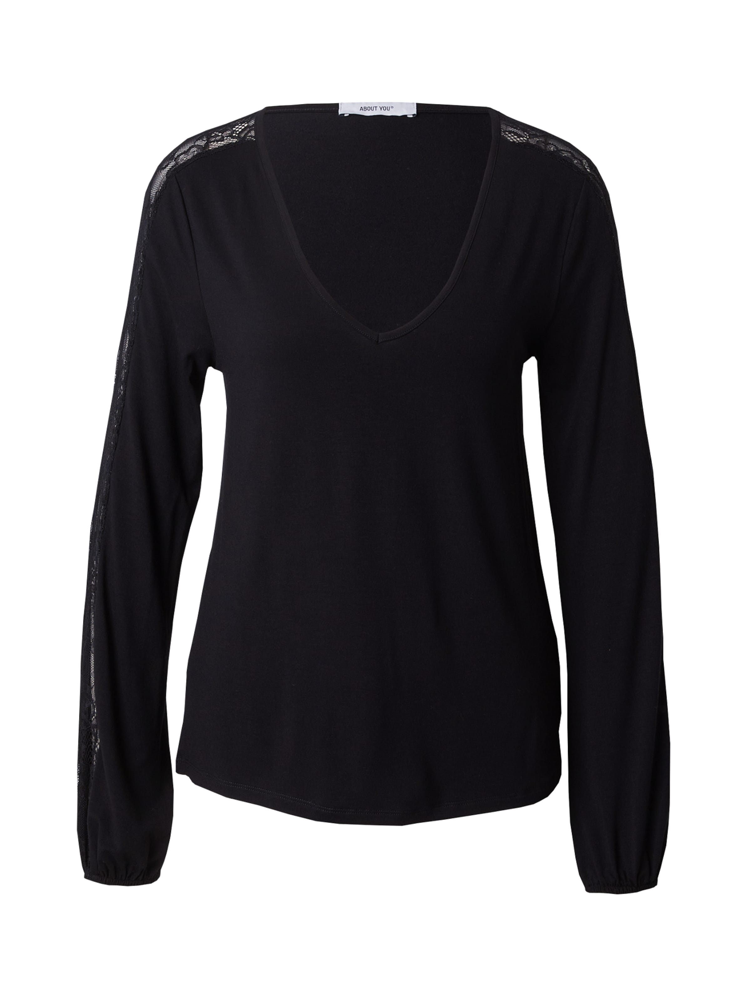 ABOUT YOU Majica 'Joelina' | črna barva: sprednja stran