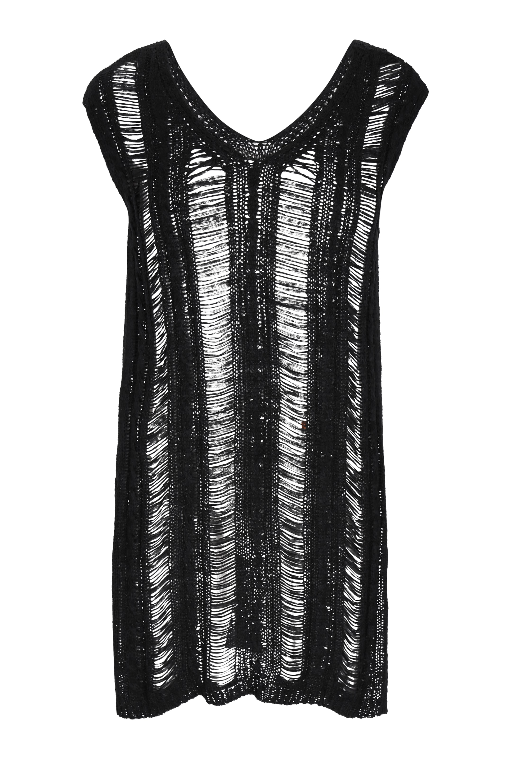 myMo ROCKS Stickad klänning 'Fashion Look' i svart: framsida