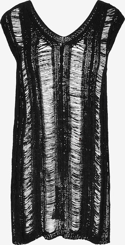 juoda myMo ROCKS Megzta suknelė 'Fashion Look': priekis