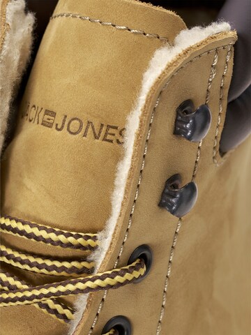 JACK & JONES - Botas con cordones en beige