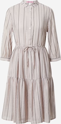 Robe-chemise QS en beige : devant