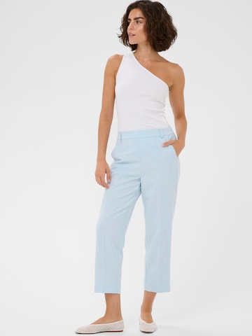 KaffeLoosefit Hlače na crtu 'KASakura' - plava boja