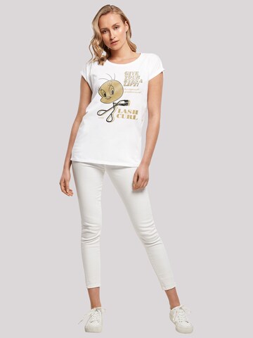 T-shirt 'Tweety Lash Curls' F4NT4STIC en blanc
