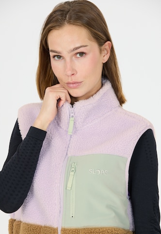 SLOPE Fleece-Weste 'Katau' in Lila