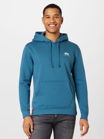 ALPHA INDUSTRIES Regular fit Sweatshirt i blå: framsida