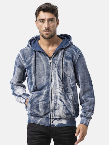 Veste de survêtement CIPO & BAXX en bleu : devant