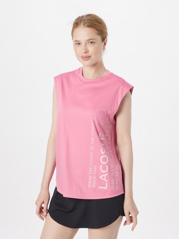 Lacoste Sport Funktionstopp i rosa: framsida