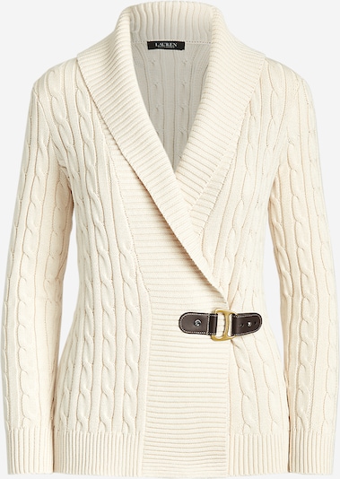 Kardiganas 'DONATO' iš Lauren Ralph Lauren, spalva – kremo / tamsiai ruda, Prekių apžvalga