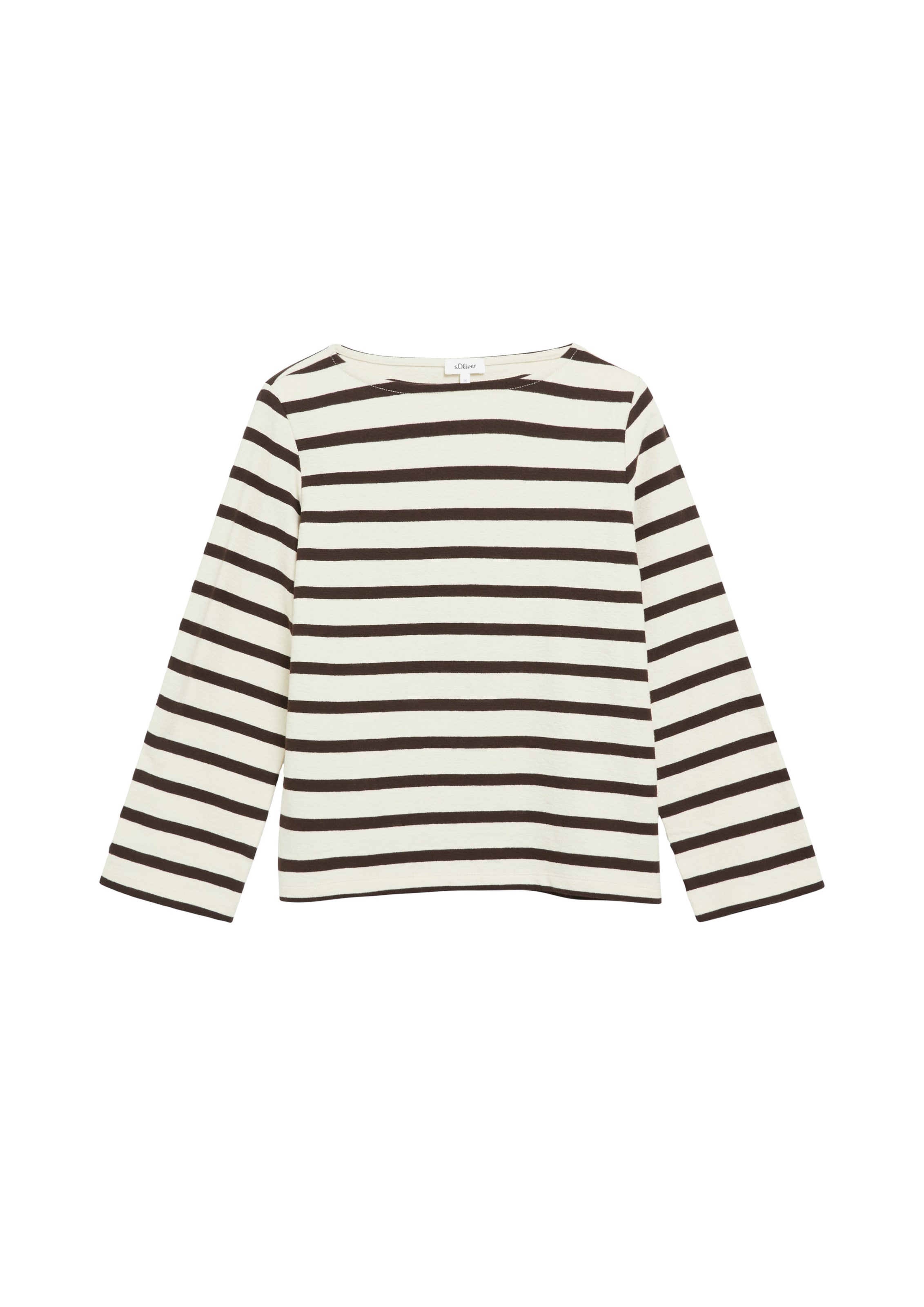 Sweat-shirt s.Oliver en marron : devant