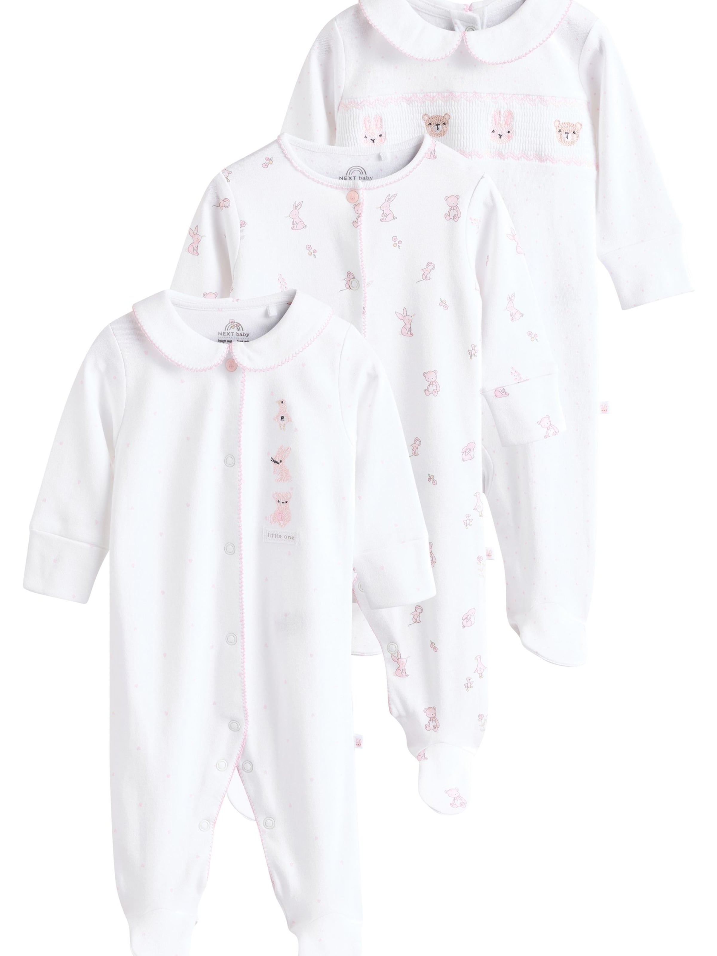 Next Ползунки/боди в Белый: спереди