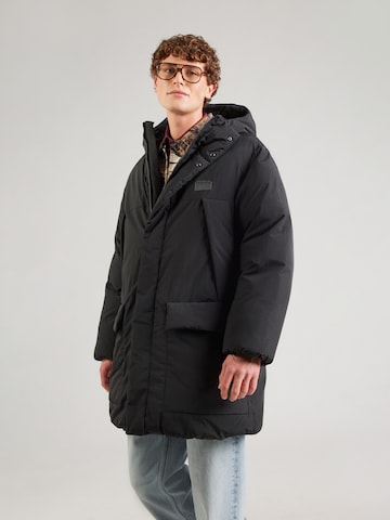 HUGO - Abrigo de invierno 'Mandev2541' en negro: frente