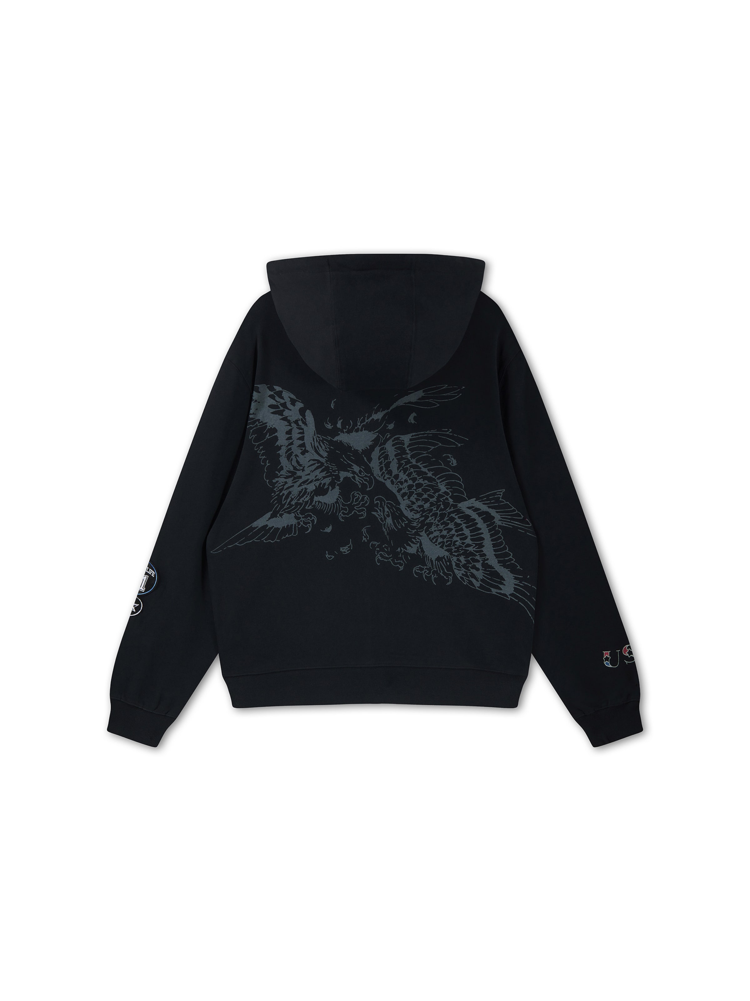 Ed Hardy - Sudadera con cremallera 'Gothic Roses' en negro