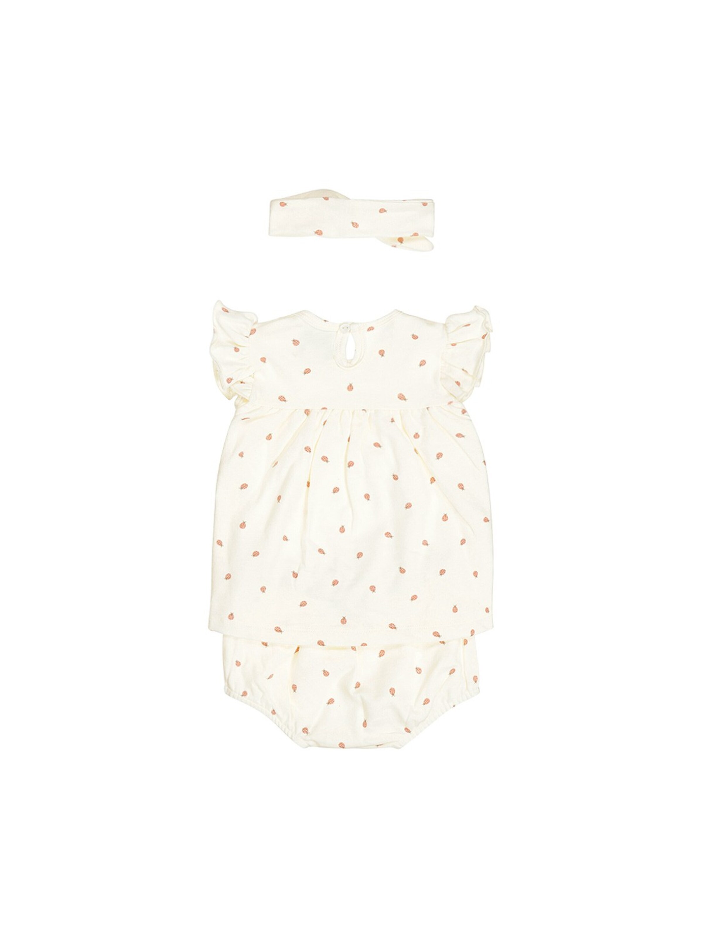 Dirkje Set '3 pc set, Dress ss, Bloomers, Headband' in White