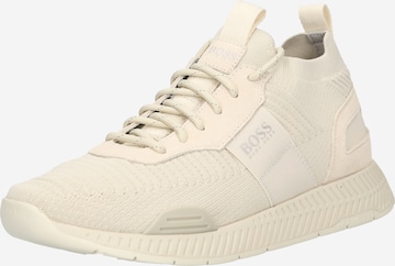 BOSS Sneakers 'Titanium' in White: front