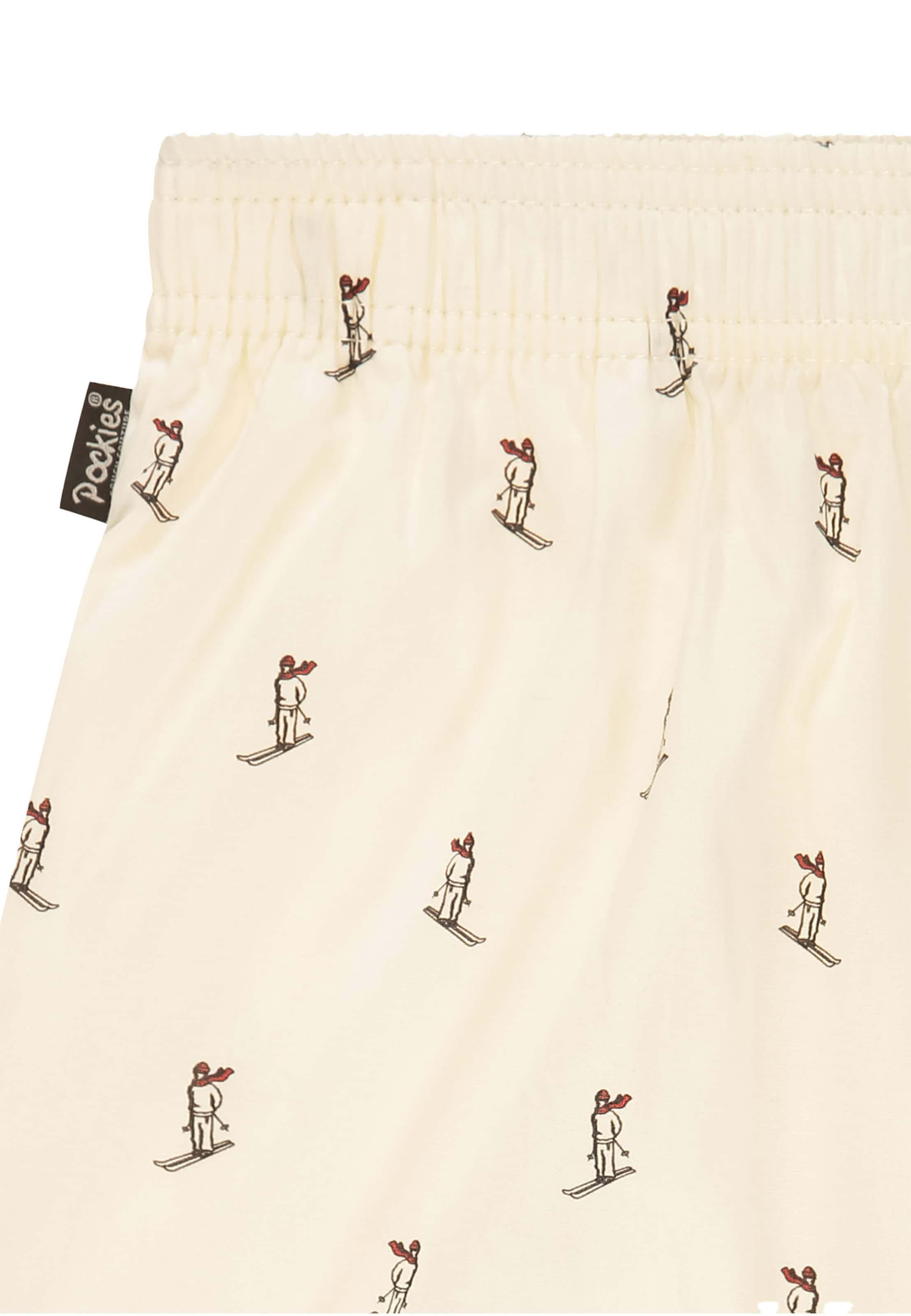 Boxers 'Ski Man' Pockies en blanc