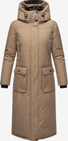 Manteau d’hiver 'Wolkenfrost XIV' NAVAHOO en beige : devant