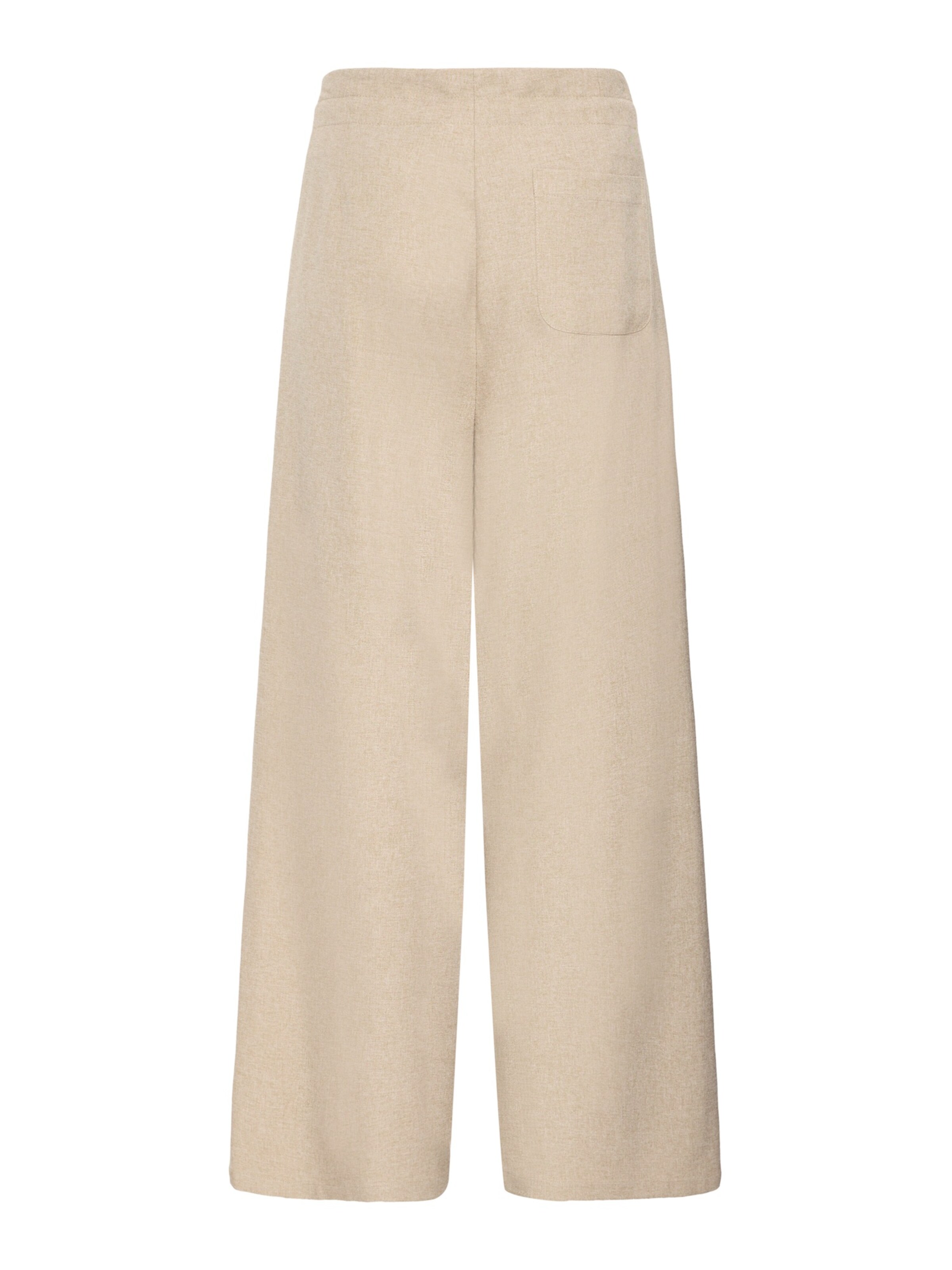 ICHI - Pierna ancha Pantalón plisado 'IHESTIPO' en beige