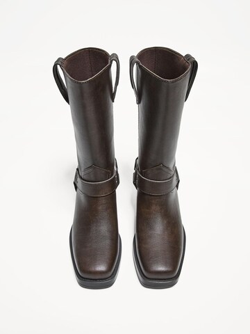 Bershka Boots in Brown