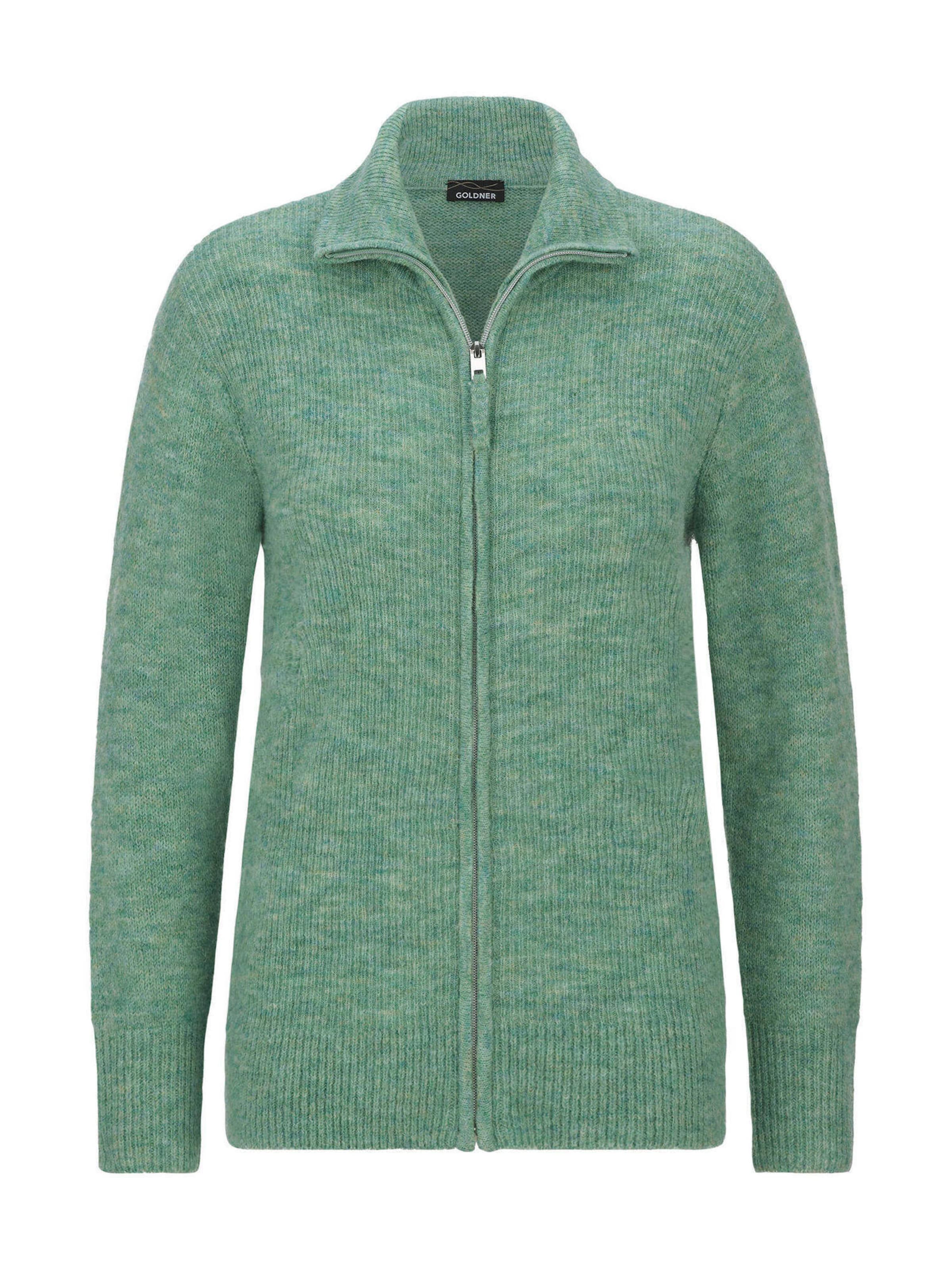 Goldner Knit cardigan in Green: front
