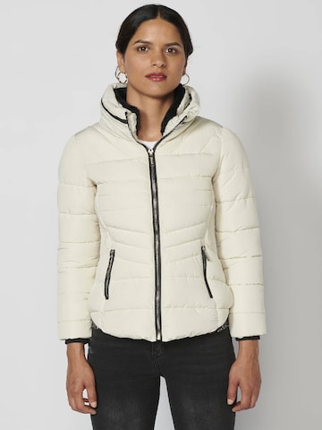 KOROSHI Winter jacket in White: front