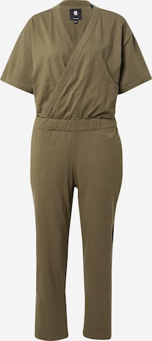 G-Star RAW Jumpsuit 'Bohdana' in Groen: voorkant