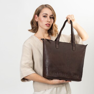 Farmhood Shoulder Bag in Brown: front