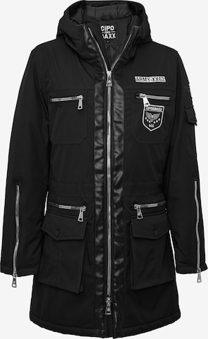 CIPO & BAXX Winterjas 'WM144' in Zwart: voorkant
