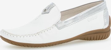 GABOR Moccasins in White: front