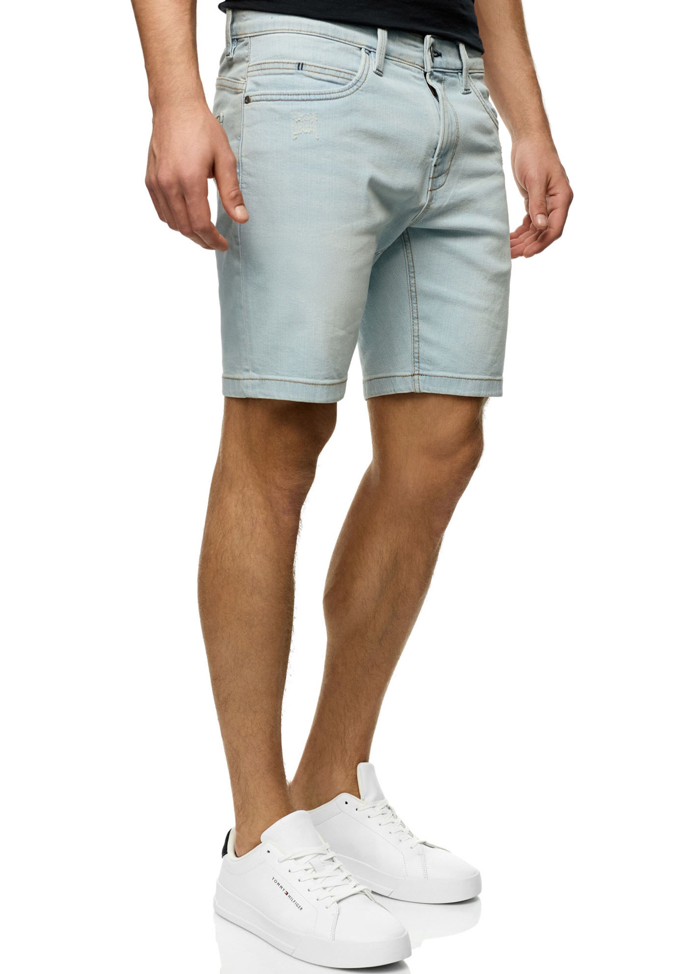 INDICODE JEANS Regular Shorts 'Mcfly' in Blau