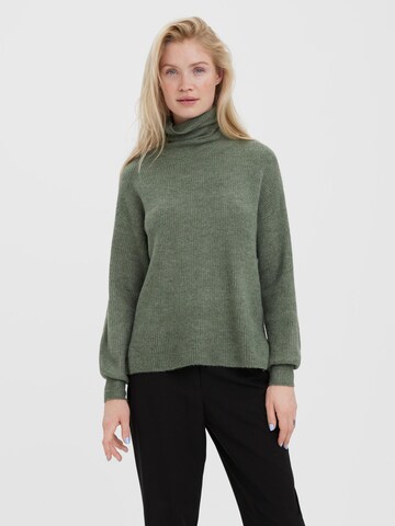 VERO MODA Sweter 'Filene' w kolorze zielony: przód
