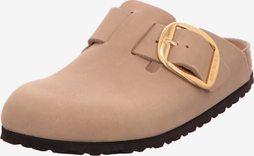 BIRKENSTOCK - Zapatillas de casa 'Boston' en marrón: frente