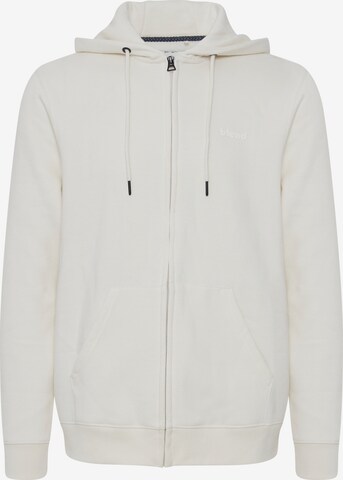 BLEND Zip-Up Hoodie 'Downton' in White: front