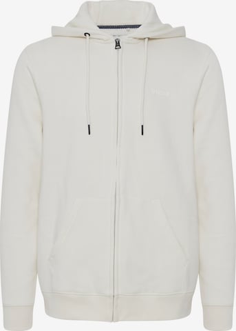 BLEND Zip-Up Hoodie 'Downton' in White: front