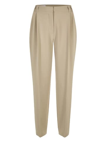 Effilé Pantalon à pince MADELEINE en beige : devant