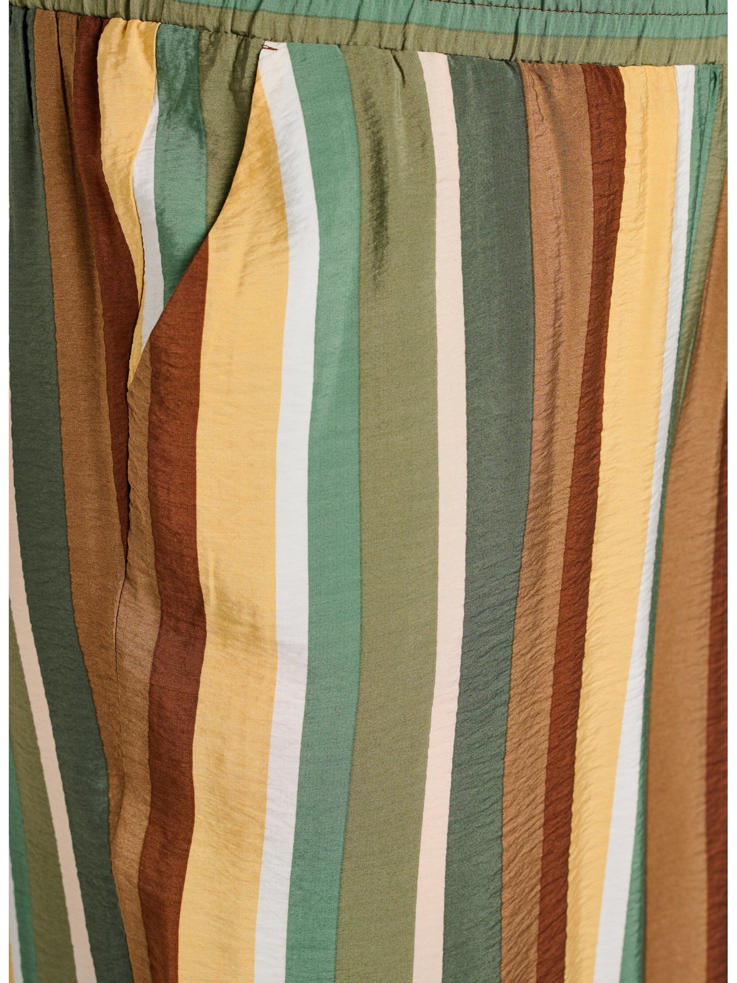 Zizzi Широкий Штаны 'Efina' в Коричневый