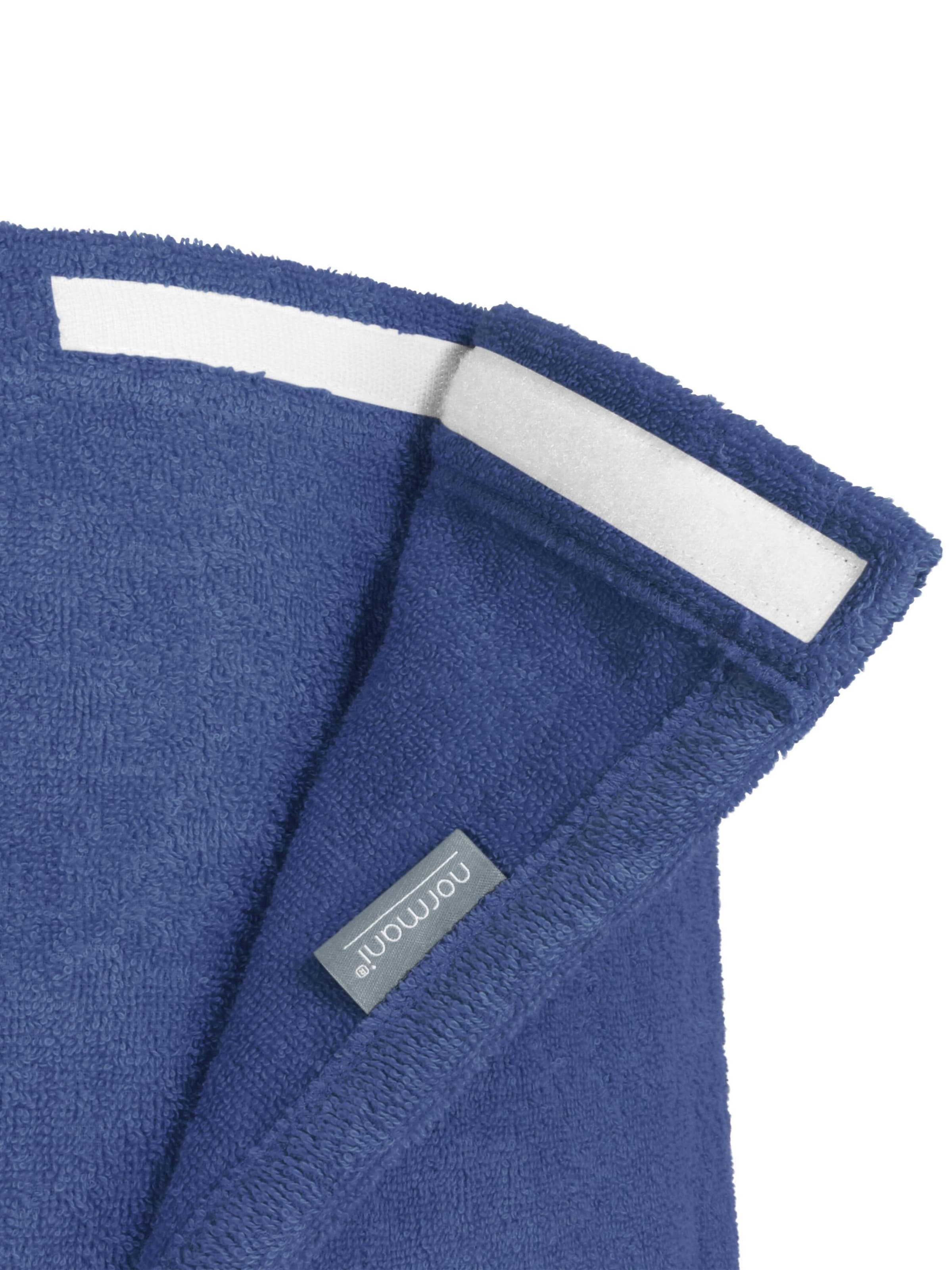 normani Bathrobe short ' Mersin ' in Blue