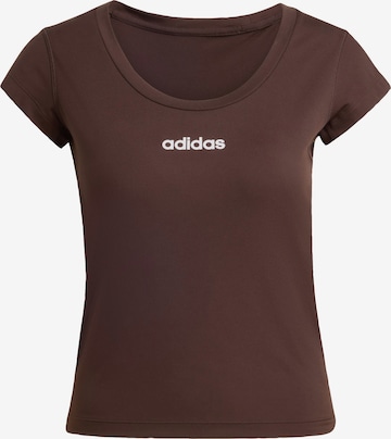 ADIDAS PERFORMANCE - Camiseta funcional 'Hyperglam' en marrón: frente