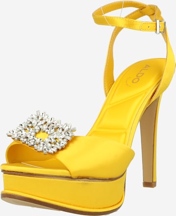 ALDO Sandals 'SOLITAIRA' in Yellow: front