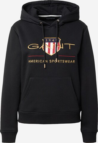 Sweat-shirt GANT en noir : devant